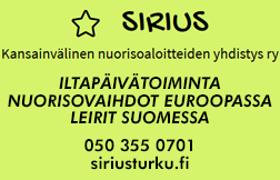 SIRIUS - kansainvälinen nuorisoaloitteiden yhdistys ry logo